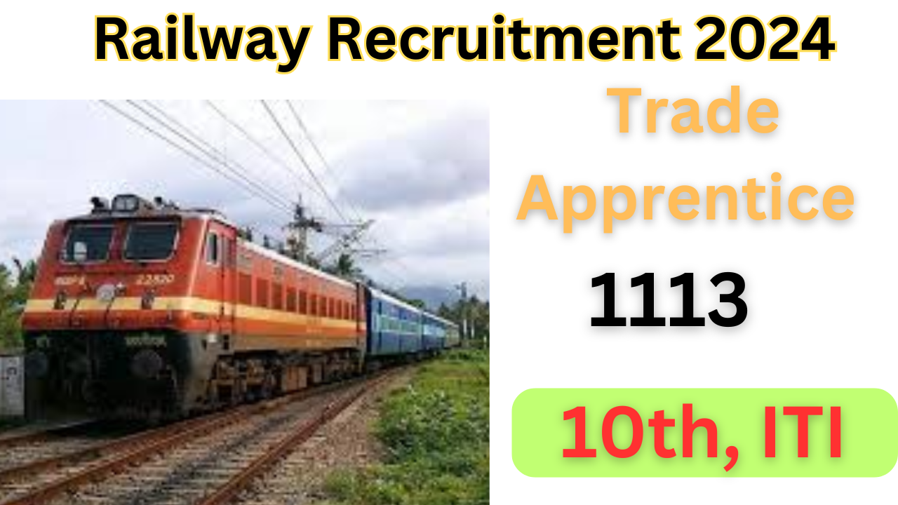 SECR Recruitment Raipur 2024: Apply for 1113 Trade Apprentice